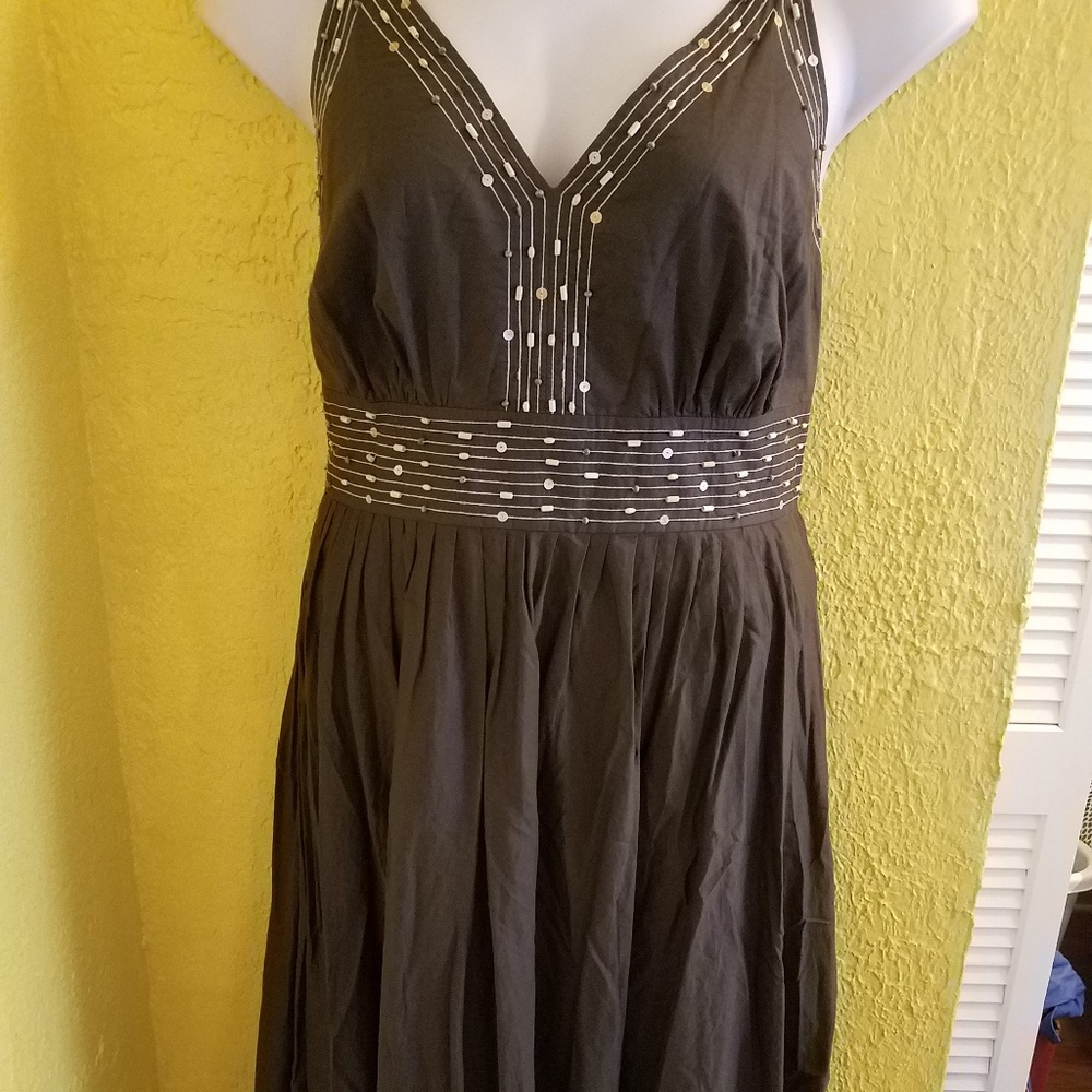 Lane Bryant Brown Sun Dress PLUS Size 1X 16